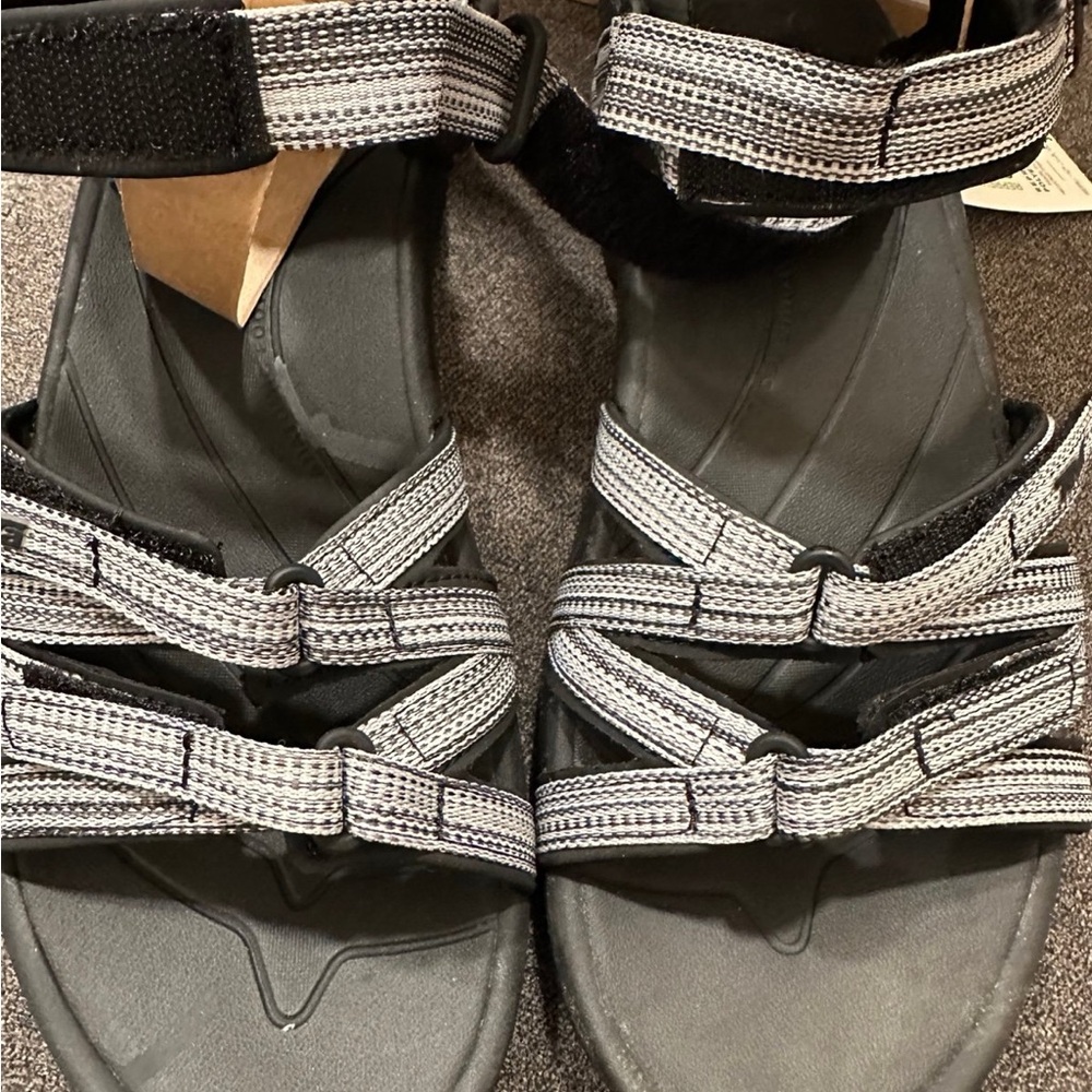 Teva Black and Gray Women's Sandals